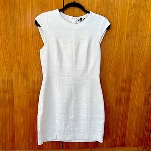 Off-white textured theory shift dress